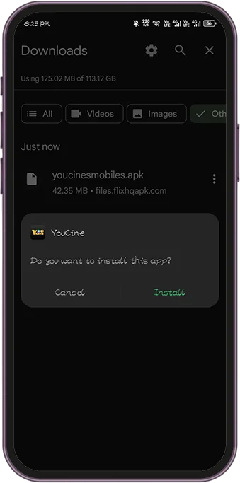 Instale o APK do Youcine