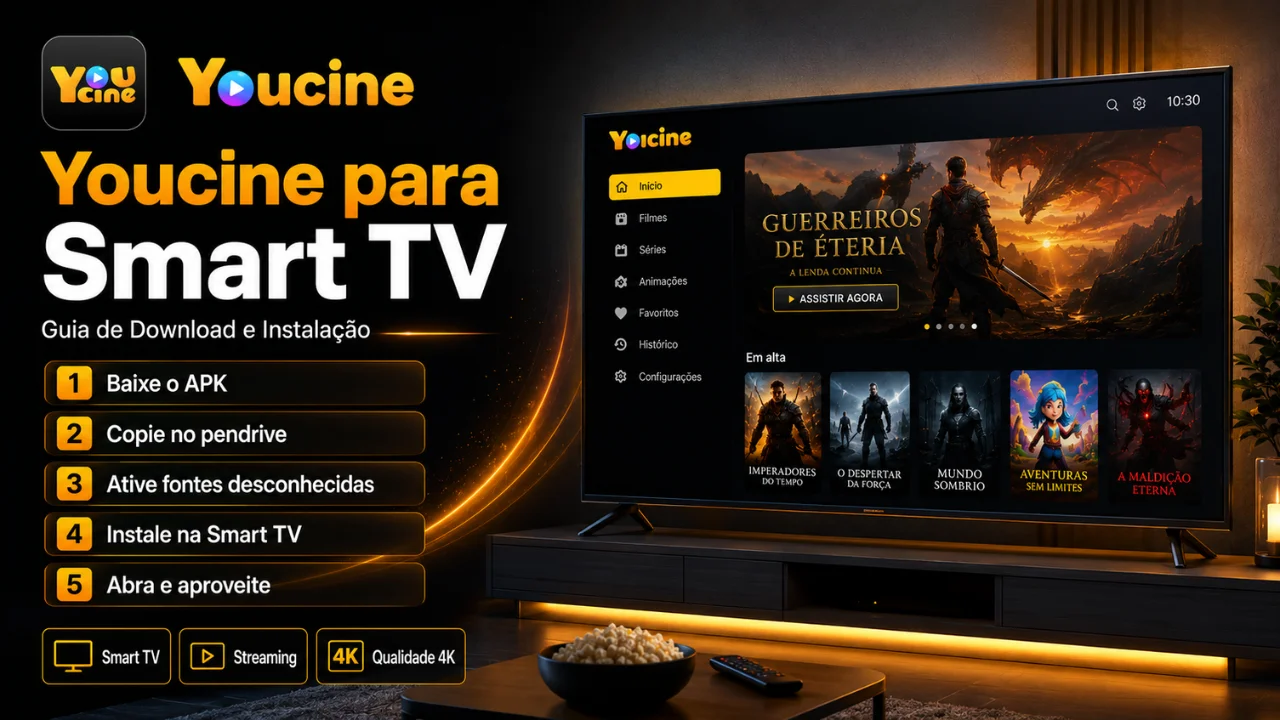 Youcine para Smart TV – Guia de Download e Instalação